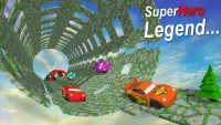 Uphill Racing Legend: Superhero Lightning Car Screen Shot 3
