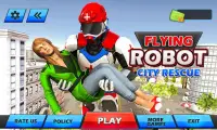 Flying Robot Rescue Mission: Super Heroes Game Screen Shot 0