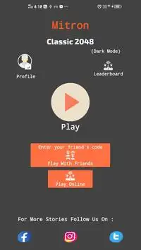 Mitron App Indian Game : Classic puzzle dark mode Screen Shot 0