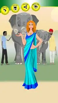 हिंदी लड़की का खेल पोशाक Screen Shot 5