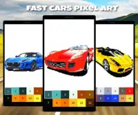 Color by Number: Fast Car Pixel Art Screen Shot 4