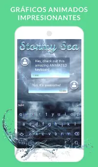 Wave Teclado Animado + Emoji Screen Shot 6