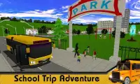 باص المدرسة لعبة محاكاة المدينة الحديثة سائق مدرب Screen Shot 3