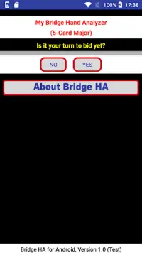 Bridge Hand Analyzer Screen Shot 0