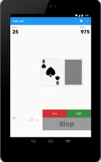 High Low Card Game - Easy Card Screen Shot 7