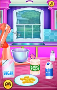 आइसक्रीम निर्माता खेल - खाना पकाने का खेल Screen Shot 1