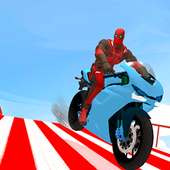 MegaRamp Bike Deadpool: City Roptop Игра GTStunt
