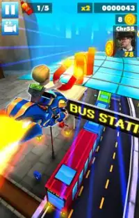 Subway multiplayer : rush endless surf 3D PLUS Screen Shot 1