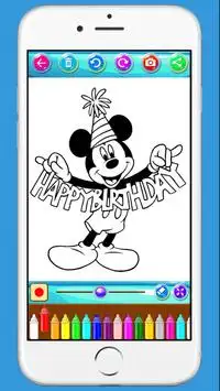 Mickey Coloring Books Screen Shot 2