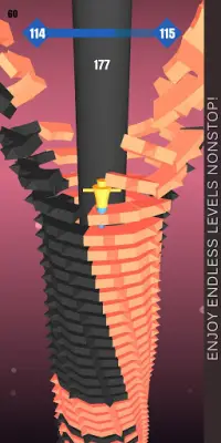 Stack Ball : Drill 3d helix jump tower oyun Screen Shot 7