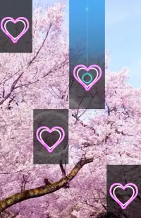 Pink Piano Sakura Tiles Leaf Live HD  Tree Game Screen Shot 2
