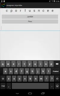 Anagram Unjumble Screen Shot 2