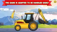 Trucks Jigsaw Puzzle for Kids- Learning Games Screen Shot 1