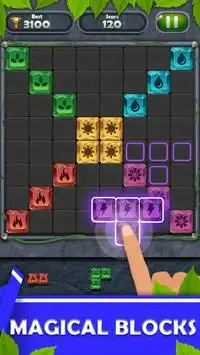 Blok Fantasie Puzzel: Kleurrijk Blok Spel Screen Shot 1