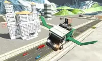 Flying Garbage Truck Simulator Screen Shot 1