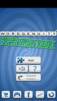 Wordgenuity ®Super Word Jumble Screen Shot 0