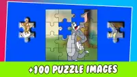 Jigsaw Tom Puzzle Jerry Game Screen Shot 0