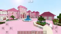 Pink House Minecraft Supermansion Girl Games Free Screen Shot 7