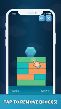 Hexagonal Fall King -Do Not Fall,Color Tower Crush Screen Shot 0