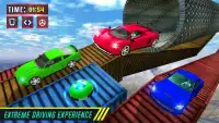 Het onmogelijke Sporen Auto stunts Race Screen Shot 1