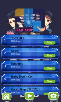 EXO Piano Tiles Kpop music Screen Shot 0