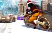 Super Christmas Moto Santa Dessert Girl Screen Shot 5