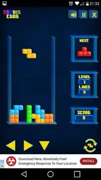 Classic Tetris Puzzle Screen Shot 2