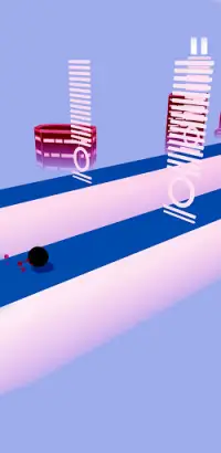 Retro Ball - Endless Runner Retrowave 3D Screen Shot 1