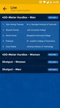 VTU Athletic Meet 2016 Screen Shot 1