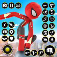 Spider Stickman Rope Hero Game