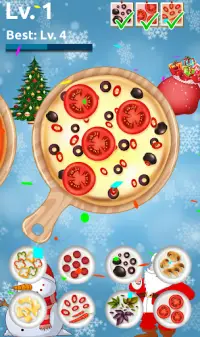 Christmas Pizza Cooking - Pizza Maker Kitchen Game Screen Shot 3