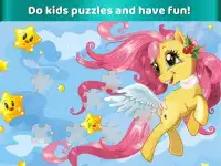 Little Pony Puzzle - Jogos de puzzle para crianças Screen Shot 0