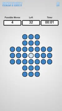 Peg Solitaire Free (Solo Noble) - A classic puzzle Screen Shot 0