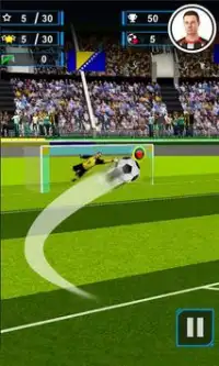 Finger Flick Soccer : Free Screen Shot 3