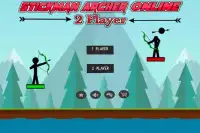 Stickman Archery: arquero 2 jugadores Screen Shot 0