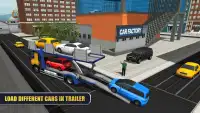 City Car Transporter Trailer Sim：トラックゲーム Screen Shot 5