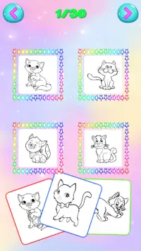 Cat Kitty Coloring Book. Screen Shot 2