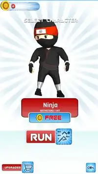 Subway Ninja Surfer Arashi Screen Shot 2