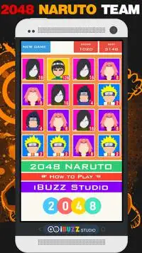 2048 Cute Naruto's Team Screen Shot 1