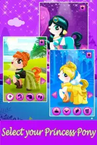 pony princess pet dress up Screen Shot 1