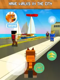 My Blocky Cat: Virtual Pet - try animal care game! Screen Shot 11
