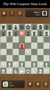 Schach - Spielen Sie gegen KI Screen Shot 1