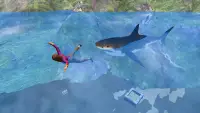 Génial blanc Fâché Requin Simulateur:Mer Monde Sim Screen Shot 3