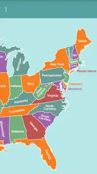 USA Map Puzzle Screen Shot 2