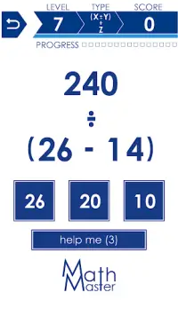 Math Master - Math games Screen Shot 3