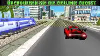 Auto vs Zug Real Racing Simulator Screen Shot 4