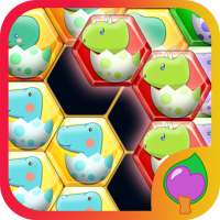 Dinosaur Hexa Puzzle Game : Dinosaur puzzles game