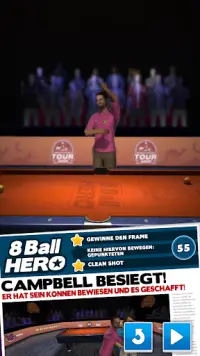 8 Ball Hero – Pool-Billard-Rätselspiel Screen Shot 0