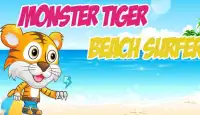 Monster Tiger Beach Surfer Screen Shot 4
