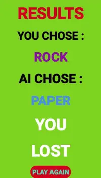 Rock Paper Scissor Challenge Screen Shot 4